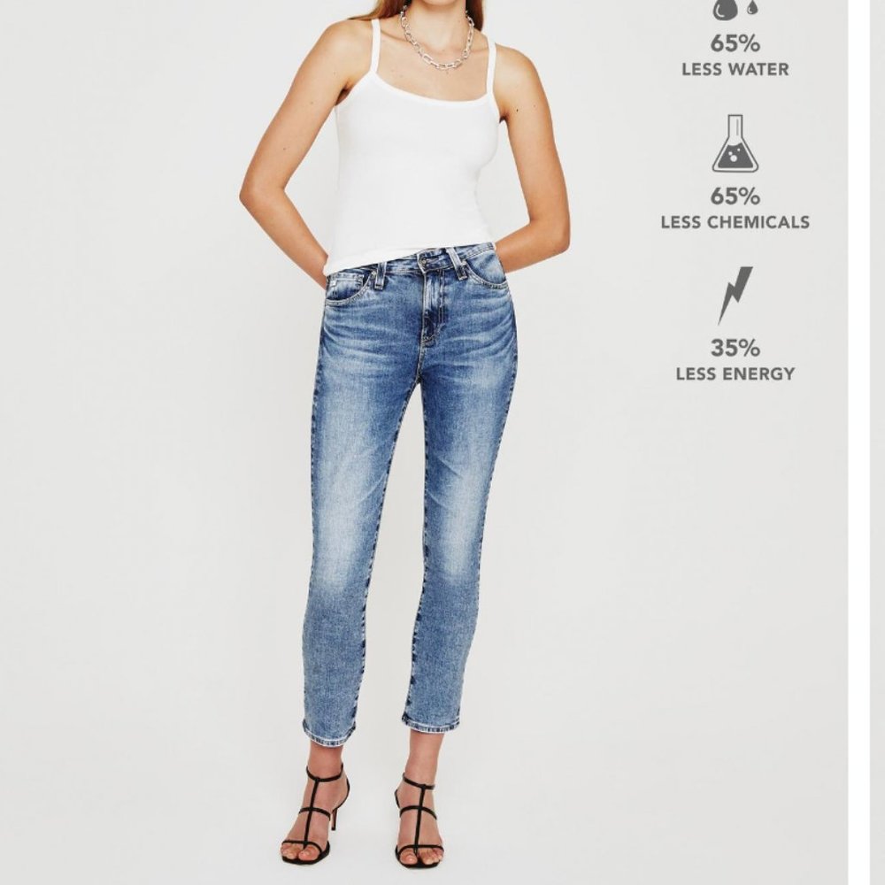 Ag The Mari High Rise Straight Jeans 26R